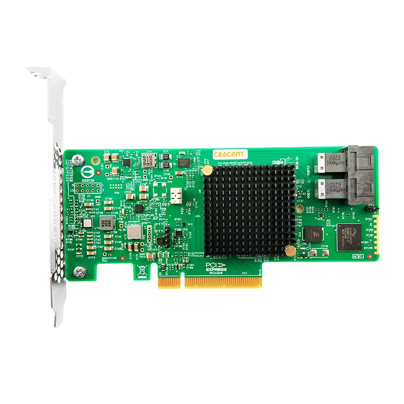 CEACENT AS3008R5 9341-8i 12 ГБ/сек. SAS/SATA Управление карты PCIe3.0 X8 чипсет LSI 3008 Hostraid0/1/5/10 8 портов 2*8643