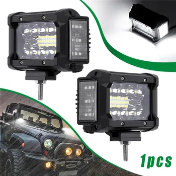 

3600LM LED Work Light 3.5 Inches With Bracket Set Parts Accessories Car White
