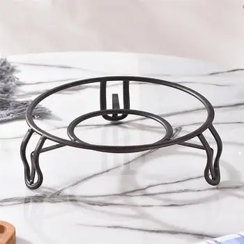 

Heat Insulated Pot Storage Rack Iron Pan Stand Pot Pad Kitchen Gadget for Home