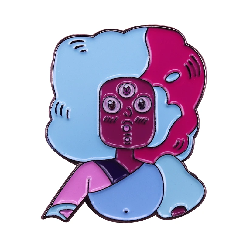 Булавка Steven universe хрустальные драгоценные камни лидер граната значок милая
