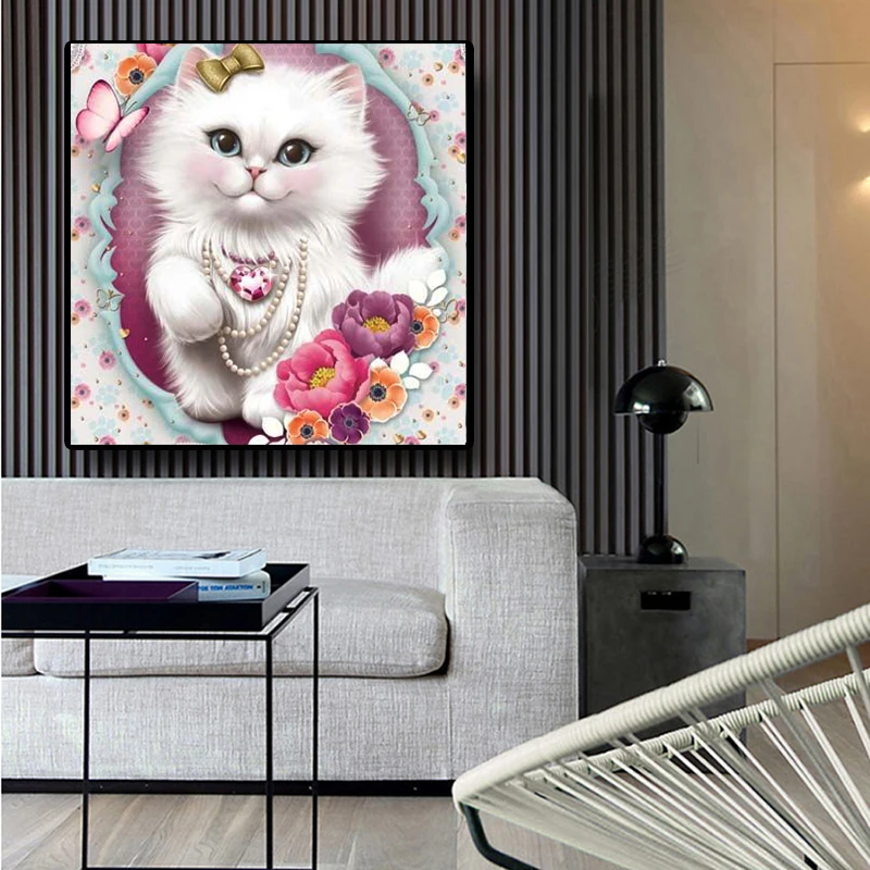 Miaodu DIY Diamond Painting Animal Cute Cat Mosaic Embroidery Cross Stitch Crafts Home Decoration | Дом и сад