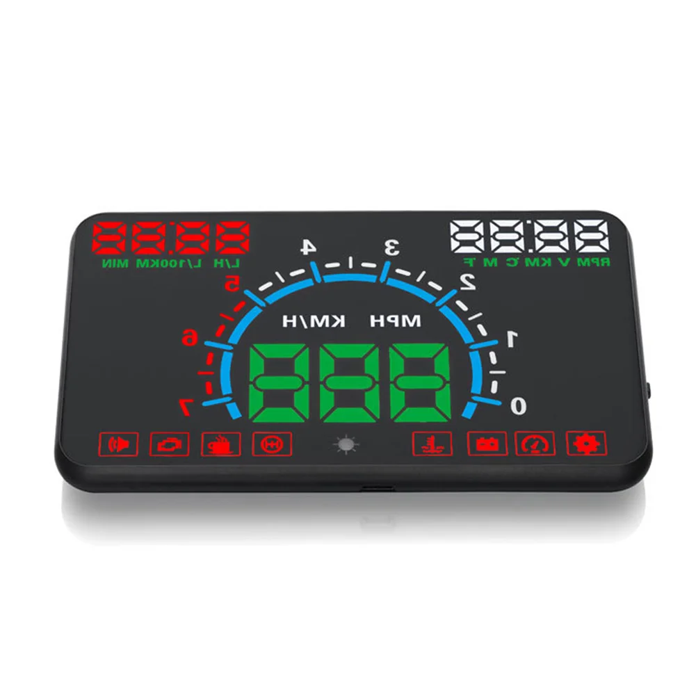 E350 OBD2 HUD Дисплей приборной панели автомобиля проекционный Спидометр Универсальный Предупреждение ющий сигнал о превышении скорости 5,8 дюймовый экран