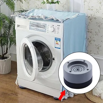

4Pcs Anti-slip And Noise-reducing Washing Machine Feet Washing Machine Rubber Mat Anti-Vibration Pad Universal Non-Slip Pad