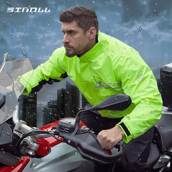 

SINOLL Waterproof Motorcycle Rain Suit Raincoat+Rain Pants Poncho Motorcycle Rain Jacket Riding Motorbike Rain Coat Motorcycle