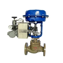 2 дюймовые литые Сталь пневматический модулирующий клапан Весна возвращается ANSI фланец 150LB с 4-20mA EX позиционер