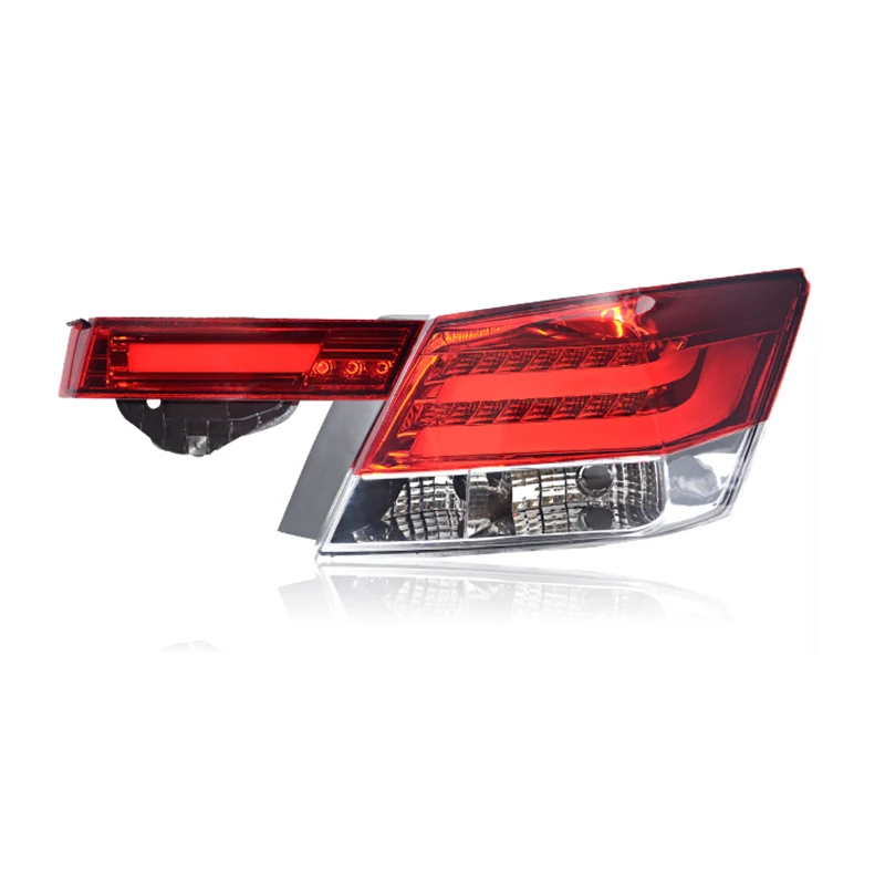 Задняя фара для Honda Accord 2008-2013 модифицированный светодиодный стоп-сигнал Бег свет - Цвет: red and white