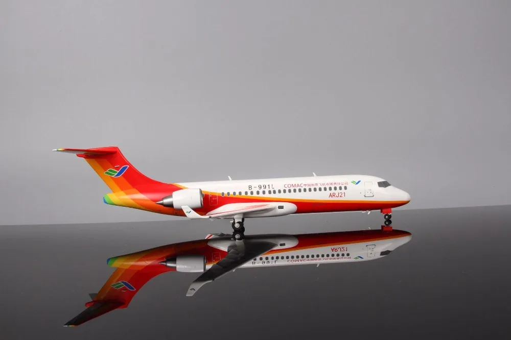 Terebo Металл 1:100 авиация ARJ21 пассажирский самолет модель для симуляции самолета подарок, аваиция коллекция украшений