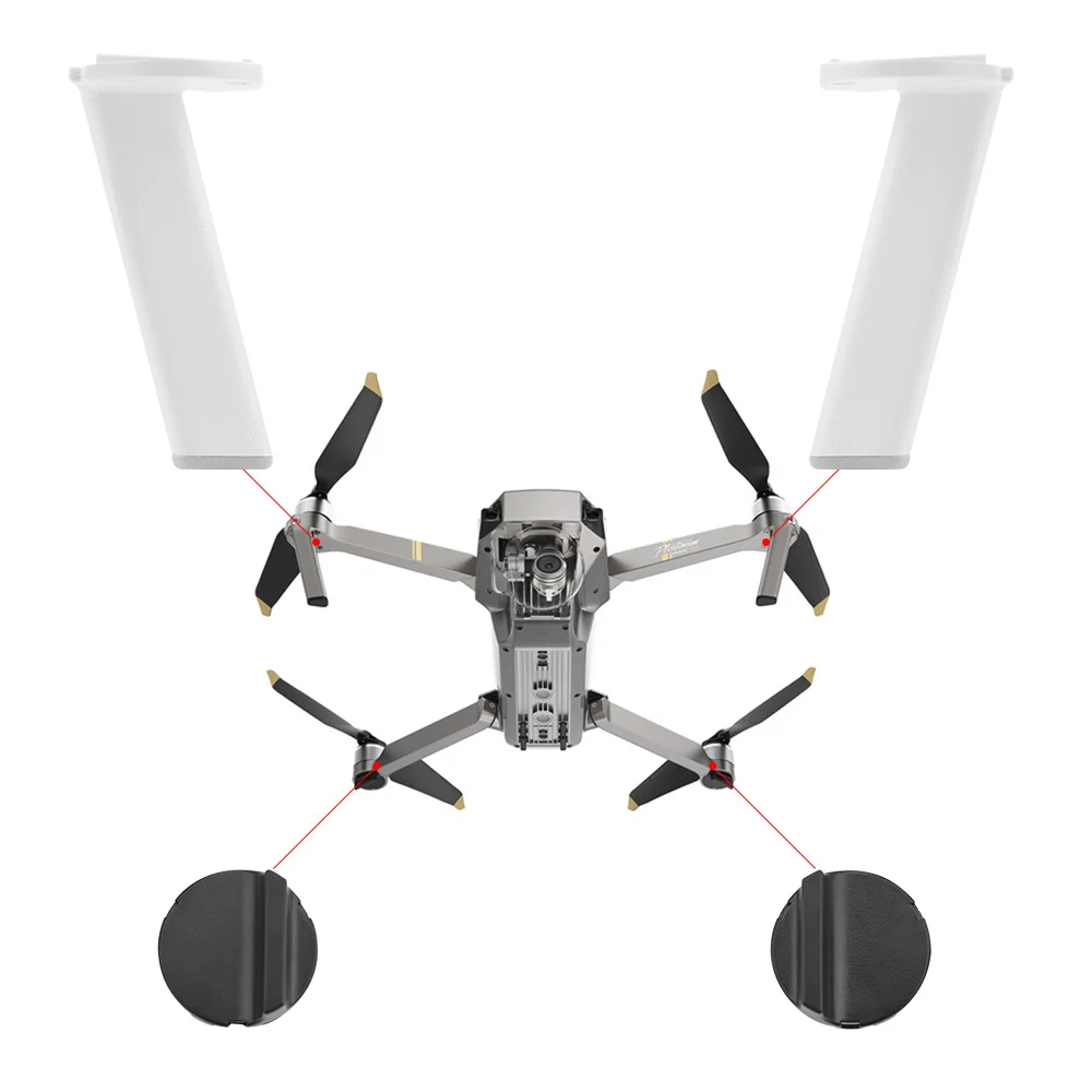 Для DJI Mavic Pro platinum шасси комплекты Дрон Замена Ремонт Запчасти ноги двигатель база Левый Правый передний задний ноги