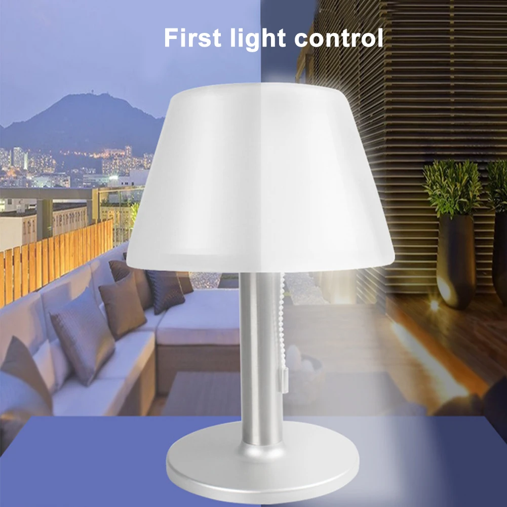 

Outdoor Easy Install Stainless Steel Garden Desktop 10 LED Home Table Lamp Eye Protection Security Waterproof Solar Bedroom