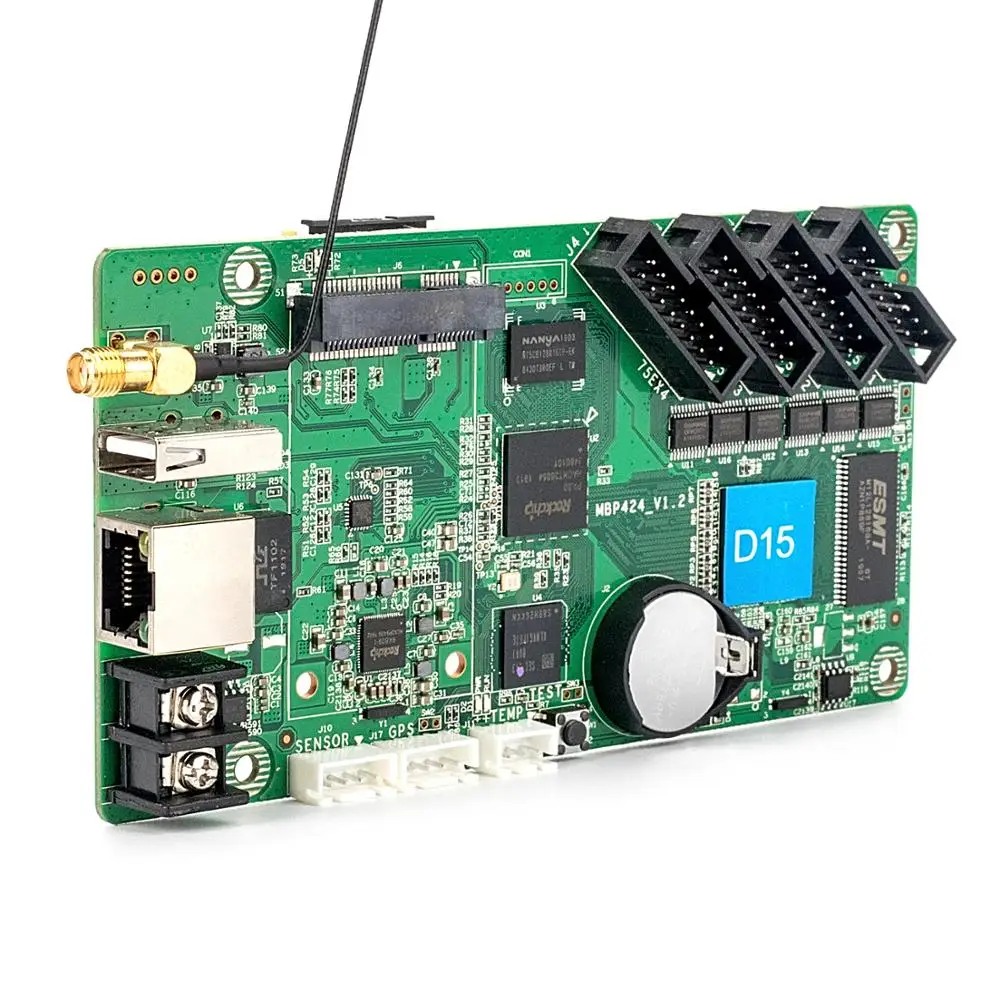 Полный Цвет HD D15 D35 Led Дисплей Управление карты 4 * HUB75 асинхронный данных RGB видео