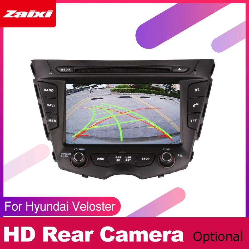 Excellent ZaiXi 2 DIN Auto DVD Player GPS Navi Navigation For Hyundai Veloster 2010~2013 Car Android Multimedia System Screen Radio Stereo 3