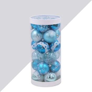 

24x Christmas Tree Hanging Balls Xmas Party Home Decorative Ornament Display PVC