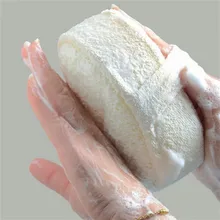 

1pc Natural Loofah Sponge Bath Ball Shower Rub Bath Shower Wash Body Pot Sponge Scrubber Durable Healthy Massage Brush
