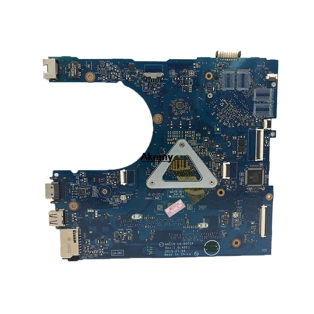 Для Dell Inspiron 15 5559 материнская плата для ноутбука AAL15 LA-D071P с i3-6100U материнская плата для процессора протестированная работа