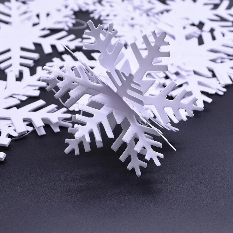 Замороженные вечерние бумажные баннеры для декора, белые 3D снежинки, гирлянды для детского душа, рождественские украшения, подарки на день рождения, год