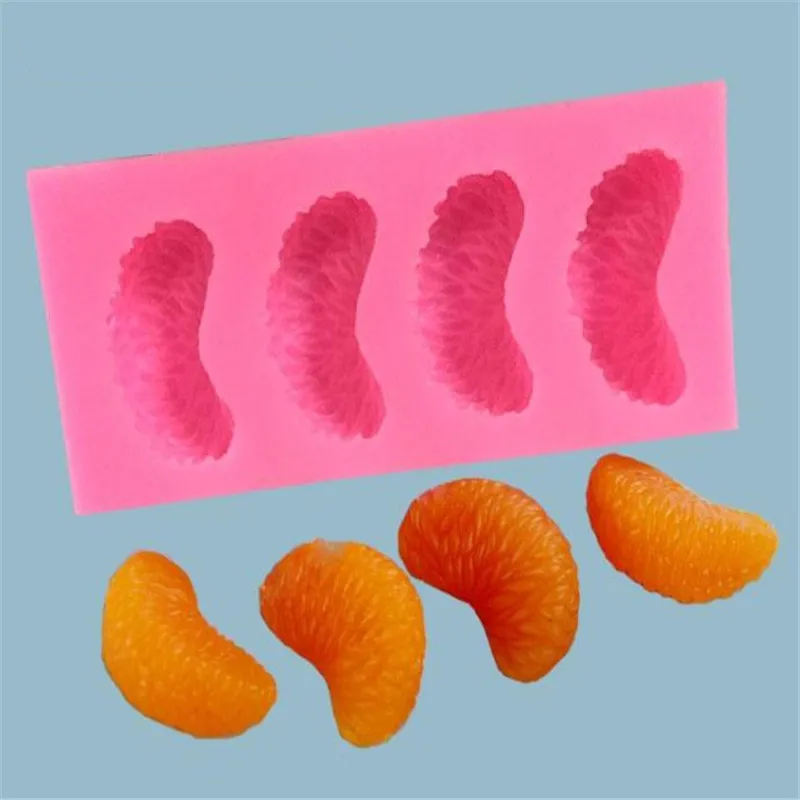 1Pcs Orange Silicone Mold Cake Chocolate Wedding Decorating Tools Fondant Sugarcraft Tangerine Peel Mould | Дом и сад