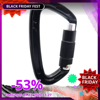 

25KN D-ring Carabiner Rock Climbing Safety Lock Buckle Outdoor Mountaineering Caving Equipment