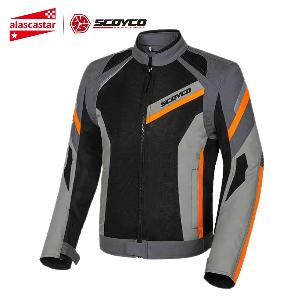 SCOYCO мотоциклетная куртка мужская летняя дышащая Chaqueta Moto куртка Защитное снаряжение светоотражающий, для мотокросса защита мотоцикла