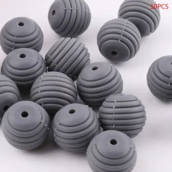 

10 Pcs/pack Silicone Balls Baby Teething Spiral Round Beads DIY Necklace Infants Teether Pacifier Chain Accessories