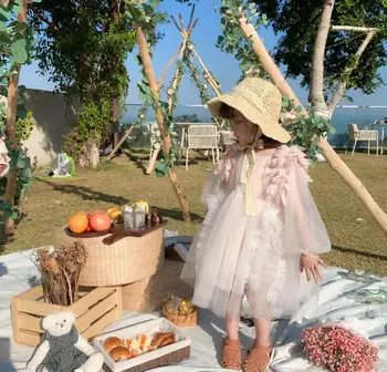 

2020 New Children Baby Spring Fairy Mesh Dresses , Girls Princess Sweet Clothes 6 pcs/lot, Wholesale