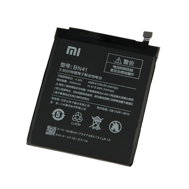 Note4X аккумулятор для Xiaomi Redmi Note 4x/Note 4 BN41 4000mAh Замена 3,85 V литий-ионный полимерный аккумулятор Запасная часть