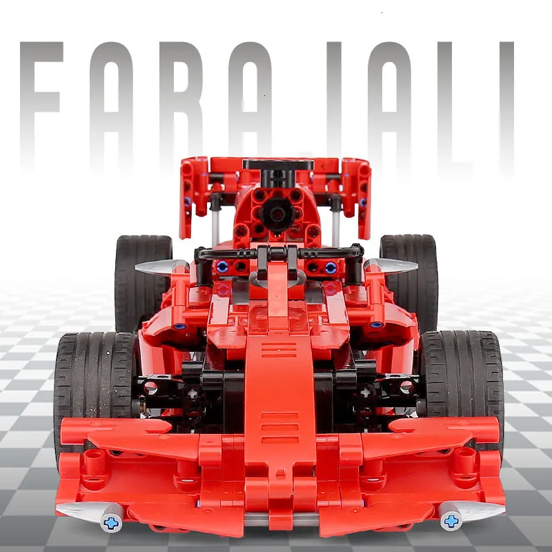 RC Technic DIY MOC 2,4 GHz эксклюзивный гонщик F1 формула гоночный автомобиль строительные блоки Модель Кирпичи Классические детские игрушки подарок
