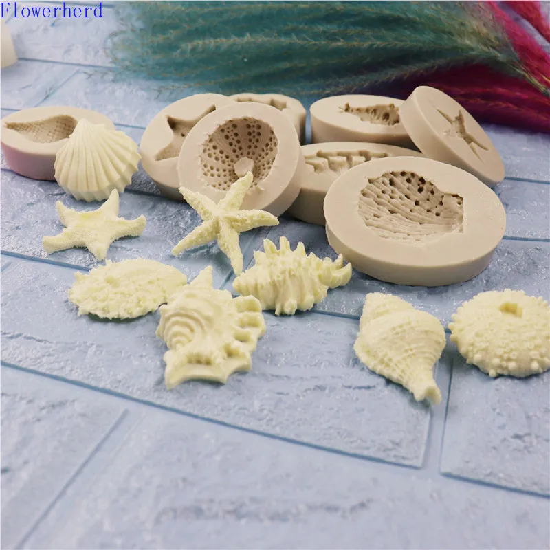Новые 8 морским обитателям Fondant силиконовые формы для пирожных сделай сам
