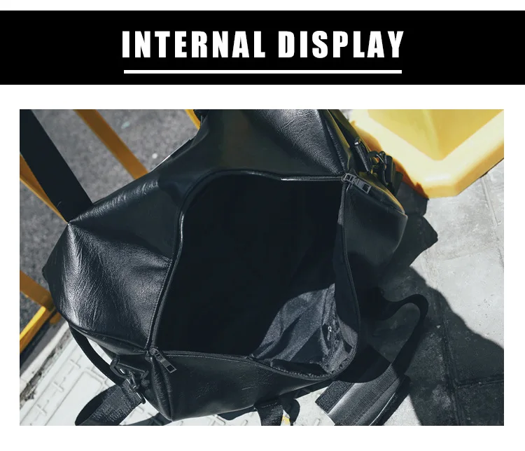 Multifunctional Gym bag Soft Leather Travel Bag Women Crossbody fitness yoga Sport bag Large Men Shoulder Storage Tote for Shoes (14)