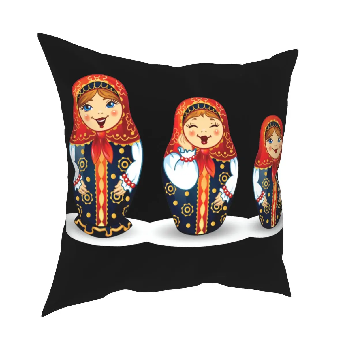 

Russian Traditional Art Matryoshka Doll Square Pillow Case Decorative Pillow 45*45cm Pillowcase