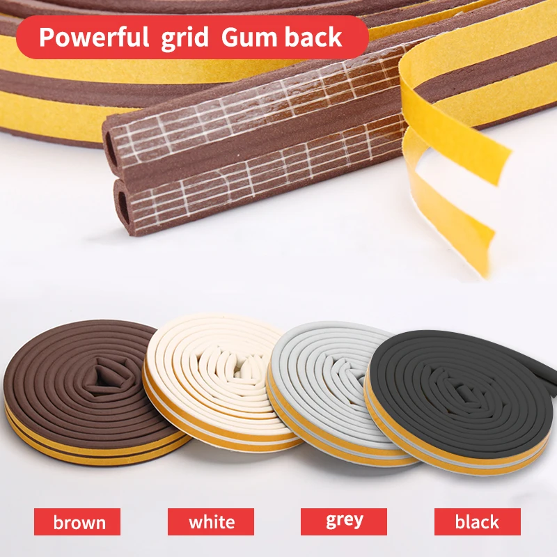 DIPE Self-Adhesive Door And Window Sealing Strip Glass Window Anti-Collision Rubber Strip acoustic foam наклейки на стену door seal strip sealing strip tape window seal strip sealing tape sealing strip rubber seal strip rubber door weatherstripping door weatherstripping