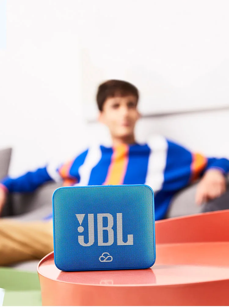 JBL Go Smart 2 Портативный Bluetooth IPX7 водонепроницаемый беспроводной громкий динамик стерео Музыка Интеллект аудио динамик с микрофоном - Цвет: Blue