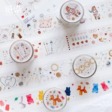 Star debris jar series Bullet Journal PET Washi Tape cute Decorative Adhesive Tape DIY Scrapbooking Sticker Label Stationery