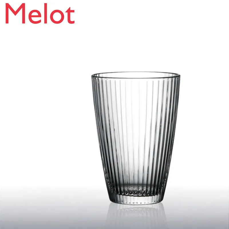 

Стакан ручной работы, термостойкая полосатая чашка для воды, чайная чашка, чашка для пива, сока, женская домашняя маленькая чашка для шампанского