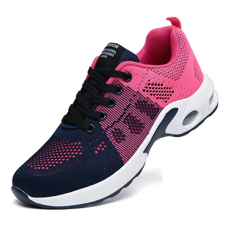 rose pink Basket Femme; женские дышащие кроссовки; tenis feminino; обувь для отдыха на шнуровке; Легкие женские вулканизированные кроссовки; - Цвет: rose pink