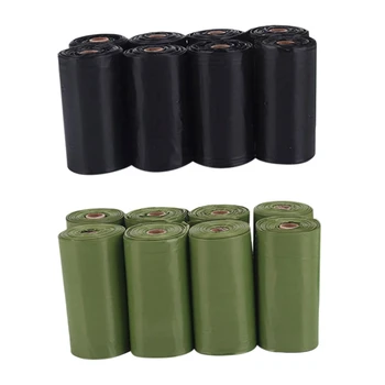 

1/8/16 Rolls 15 Pcs/Roll Dog Waste Bag Refills (and) A Dispenser With Leash Clip, Pet Outdoor Walking Environmental Friendly Cle