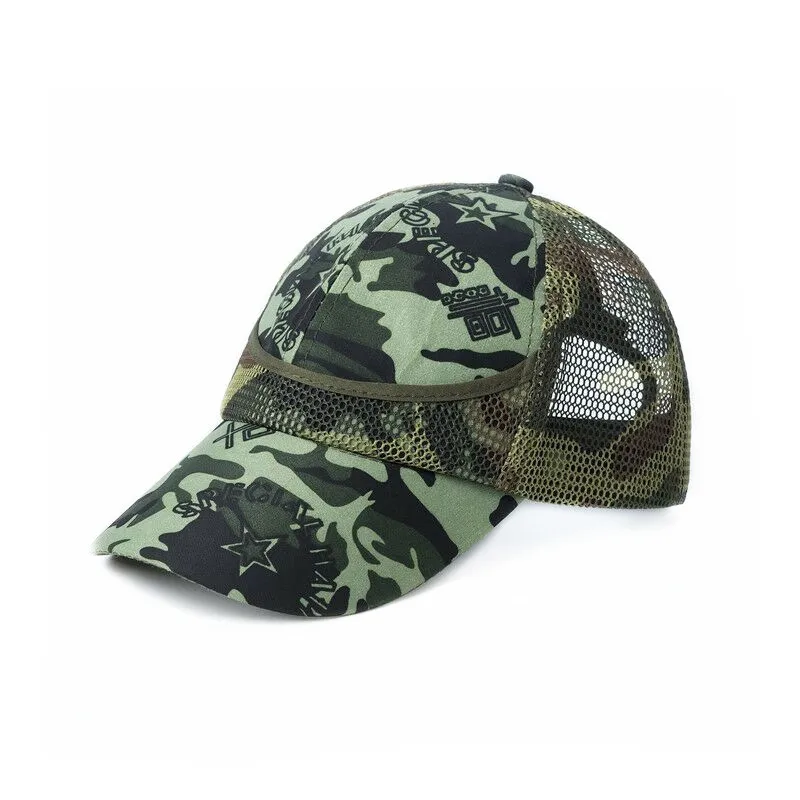 3-9 Yrs Outdoor Camouflage Baby Boy Mesh Baseball Cap Kids Cap Summer Autumn For Boys Girl Caps Net Casual Caps Kids Hats baby glasses