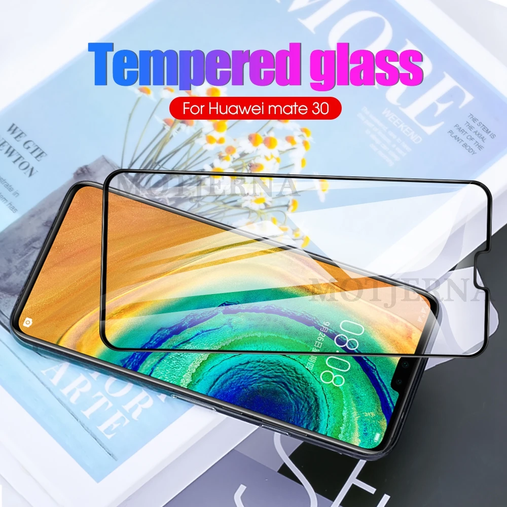 Защитная пленка из закаленного стекла с шелковым принтом для huawei mate 30 20 S Honor V30 Pro