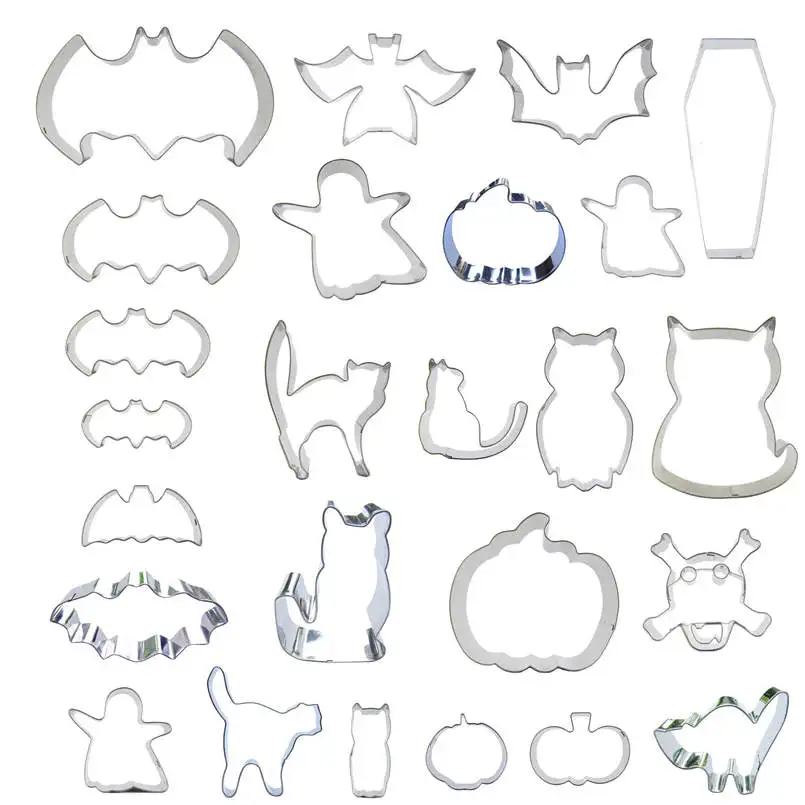Cookie Cutter Cookie Mould Fondant Cutter Cookie Printing Mold Baking Mold Baking Decorating Tools 28 Style Halloween Cookie Cutters Moulds