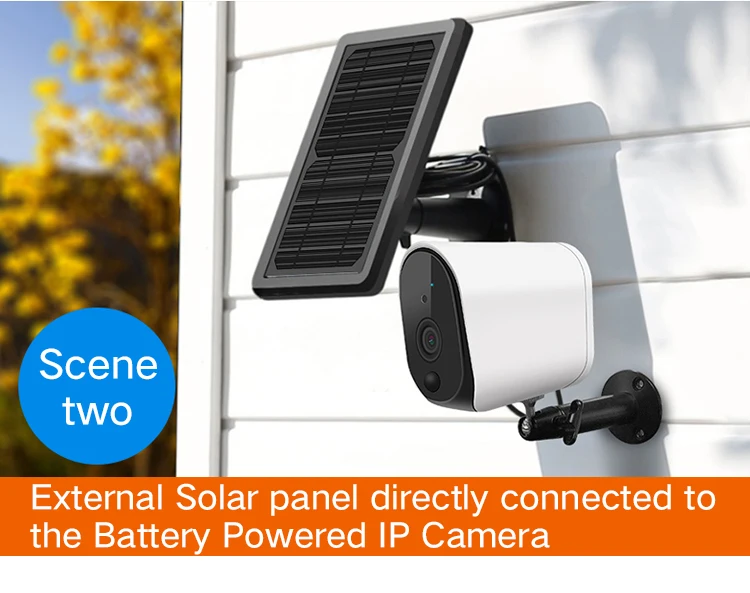  Waterproof Outdoor Security Camera Solar Battery Powered Wireless IP Camera PIR Alarm Wifi Camera A