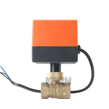 

AC 220V Brass Motorized Ball Valve CR03 Electrical Ball Valve 2-Way for Heating System/Central Air-conditioning