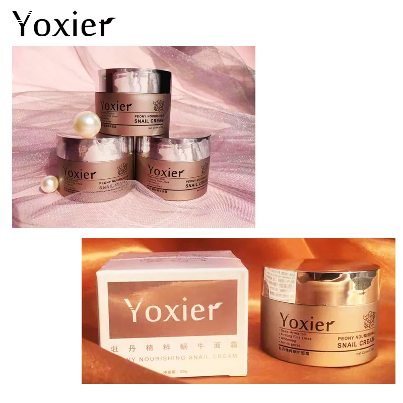 Yoxier Snail Eye Cream Face Cream Anti-aging Remove Eye Bag Lifting Firming Fine Lines Facial Skin Care Buy 2 Get 1 Free Gift-5
