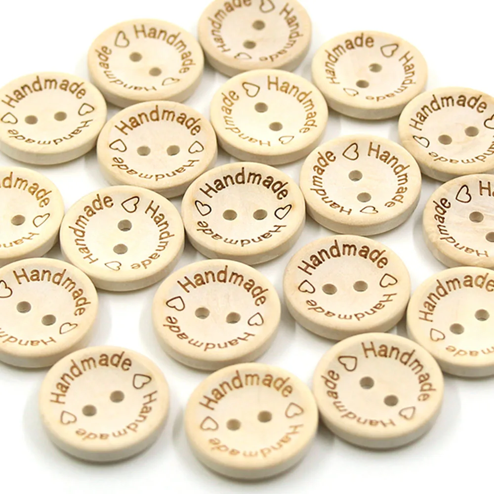 50Pcs-Round-Wooden-Buttons-Natural-Color-Handmade-Button-2-Holes-Baby-Sewing-Buckle-15MM-20MM-25MM
