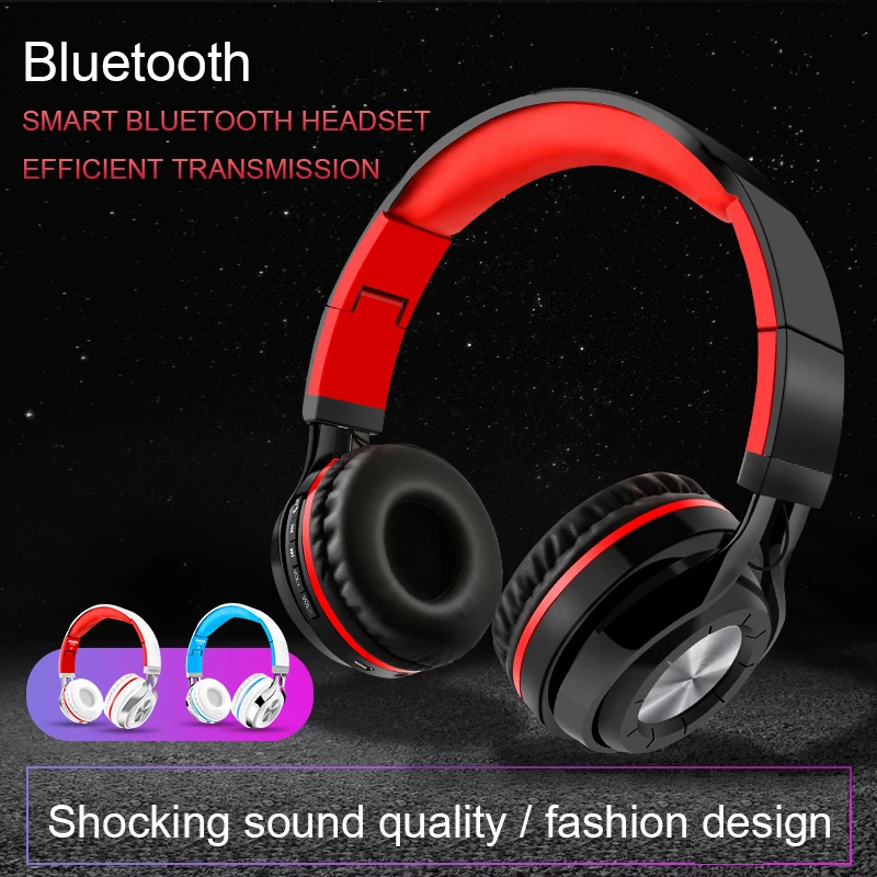 Bluetooth наушники, беспроводные наушники, наушники с шумоподавлением, подходят для мобильной музыки, складные наушники