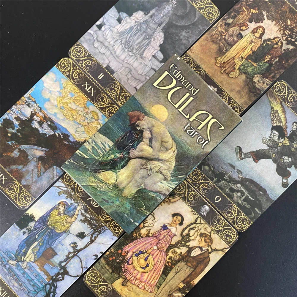 

Edmund Dulac Tarot Cards Full English Deck Oracle Party Fate Board Game With E-book