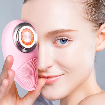 

Professional Facial Cleansing Brush Electric Washing Face Cleaner Silicone Dry Massage Deep Removal Pores And Blackhead