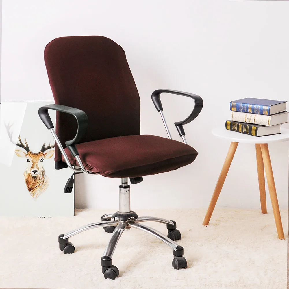 Офисные стрейч чехлы на стул из спандекса анти-грязный чехол для компьютерного кресла Сменные Чехлы для офисных стульев