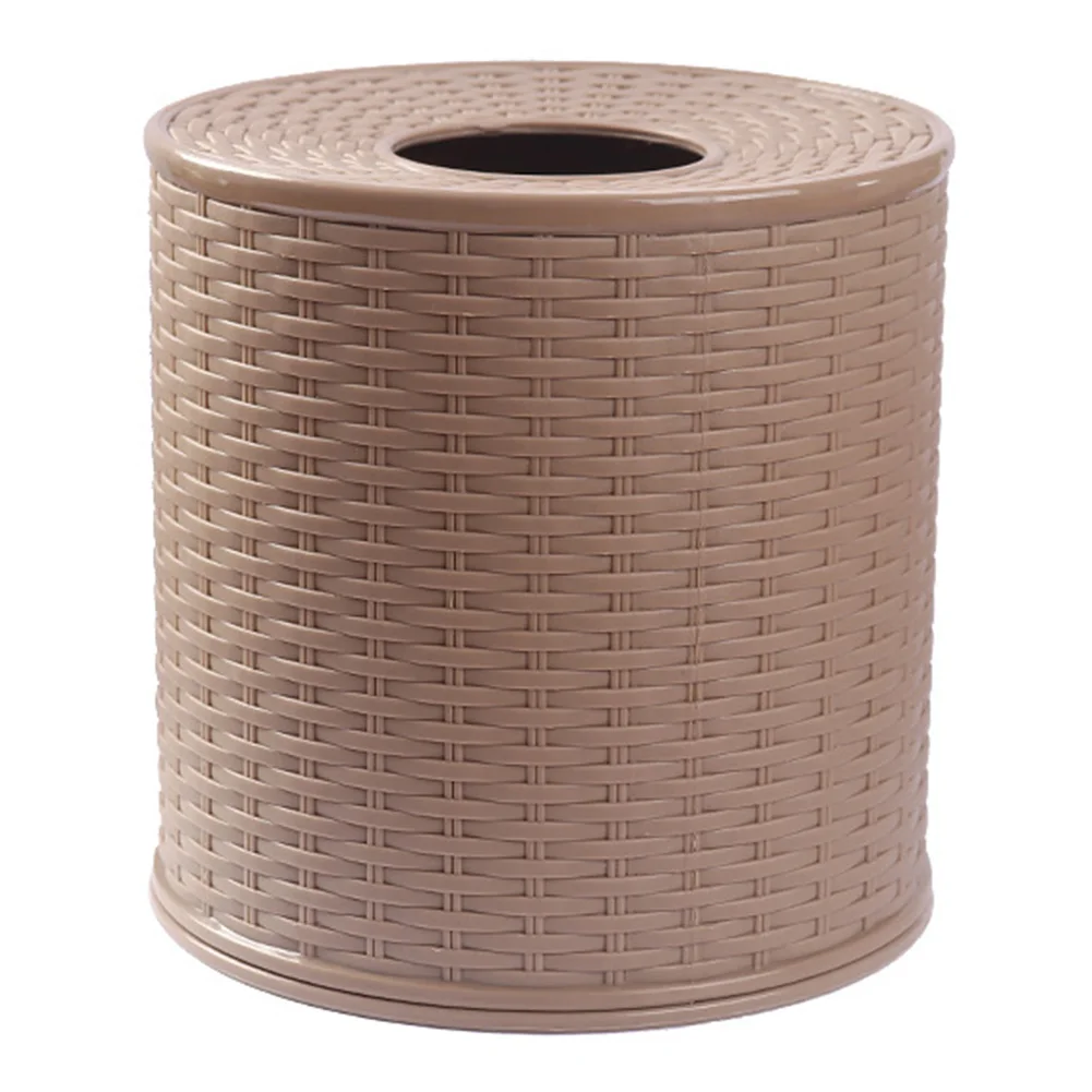 Gift Desktop Hotel Home Napkin Holder Round Container Paper Storage Toilet Bathroom Dustproof Living Room Bedroom Tissue Box |
