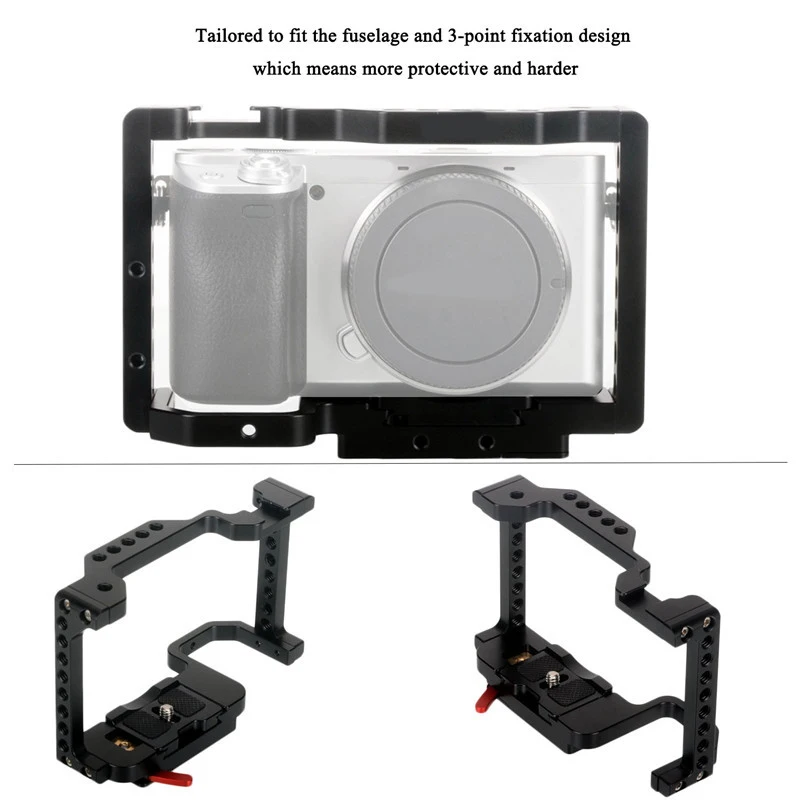 ABHU-A6400 клетки для цифровой SLR камеры стабилизатор для sony A6400/A6500