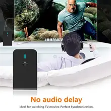 NEW Low latency 5 0 Bluetooth Transmitter Receiver 2 In 1 Audio Wireless Adapter For Car TV PC Speaker Headphone 3 5MM Aux Jack