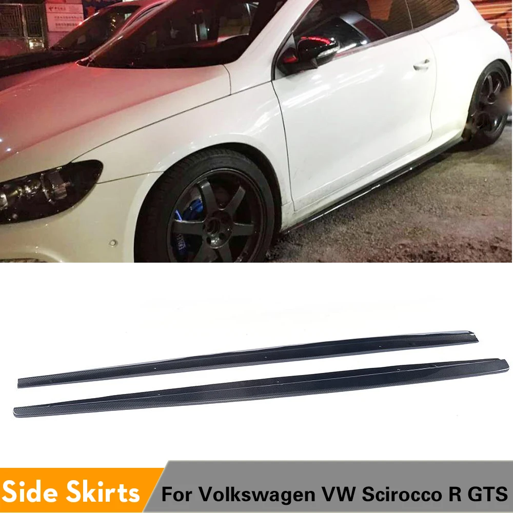 2 шт./компл. боковые юбки удлинители нижней части бампера для Volkswagen VW Scirocco R GTS 2009 2016
